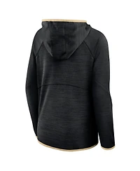 Fanatics Women's Black New Orleans Saints Redzone End Around Pass Raglan Full-Zip Hoodie