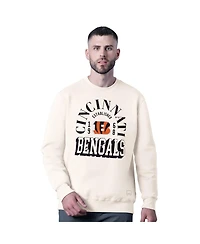 Msx by Michael Strahan Men's White Cincinnati Bengals Whiteout Tri-Blend Sweatshirt