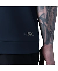 Msx by Michael Strahan Men's Navy New England Patriots Tri-Blend Rebound Sleeveless Hoodie