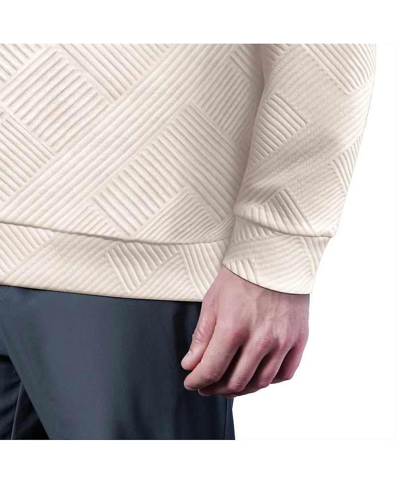 Msx by Michael Strahan Men's White Detroit Lions Cross Training Half-Zip Pullover Hoodie