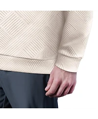 Msx by Michael Strahan Men's White Detroit Lions Cross Training Half-Zip Pullover Hoodie