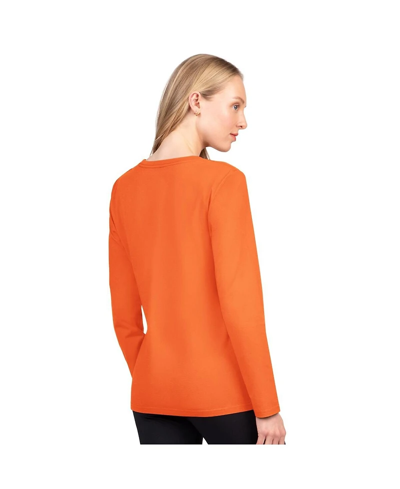 G-iii 4Her by Carl Banks Women's Orange Denver Broncos Best Play Long Sleeve T-Shirt