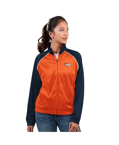 G-iii 4Her by Carl Banks Women's Orange Denver Broncos Replay Full-Zip Track Jacket