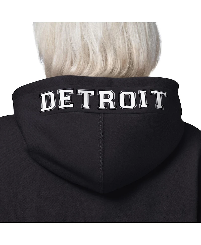 Starter Women's Black Detroit Lions 4th Down Full-Zip Hoodie
