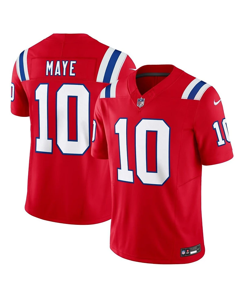 Nike Men's Drake Maye Red New England Patriots Alternate Vapor F.u.s.e. Limited Jersey