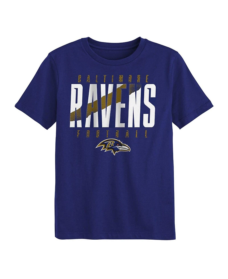 Outerstuff Preschool Purple Baltimore Ravens Posterize T-Shirt