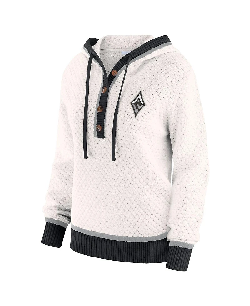 Wear by Erin Andrews Women'sCream Las Vegas Aces Hooded Sweater