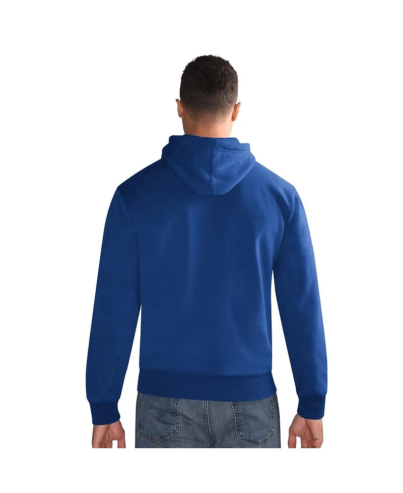 Starter Men's  Royal Chicago Cubs Classic Pullover Hoodie