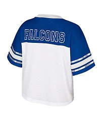 Colosseum Women's White Air Force Falcons Treasure Cropped Football Jersey