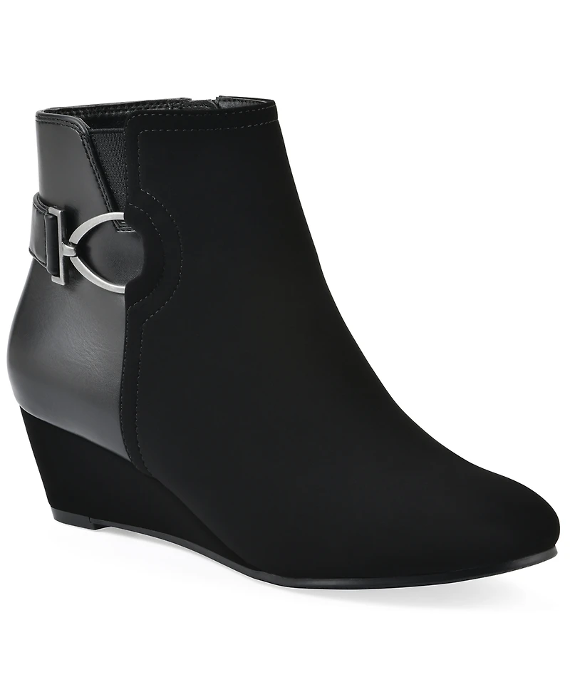 White Mountain Women's Chaise Wedge Booties