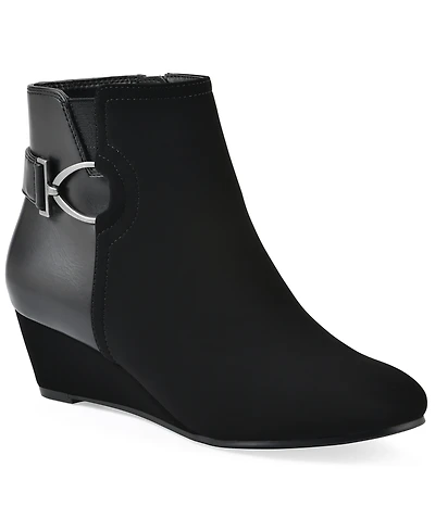 White Mountain Women's Chaise Wedge Booties