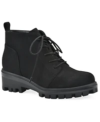 White Mountain Women's Tariq Lug Sole Lace-up Booties
