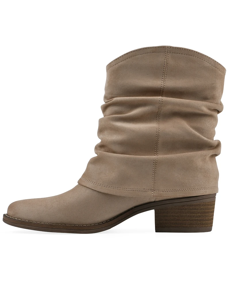 White Mountain Women's Alden Mid Calf Western Booties