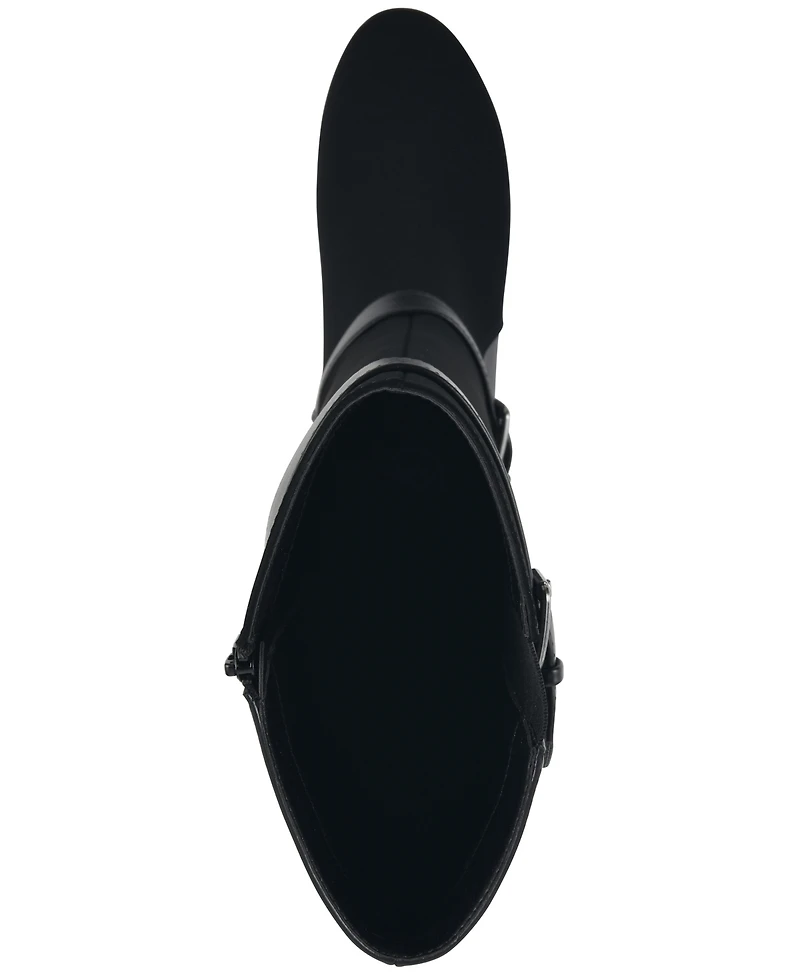 White Mountain Women's Cheers Tall Shaft Wide Calf Wedge Boot