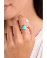 Le Vian Robins Egg Blue Turquoise (1-3/4 ct. t.w.), Nude Diamond (1/6 ct. t.w.) & Chocolate Diamond (1/6 ct. t.w.) Ring in 14k Rose Gold