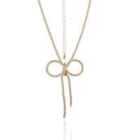 BCBGeneration Gold Bow Pendant Chain Necklace