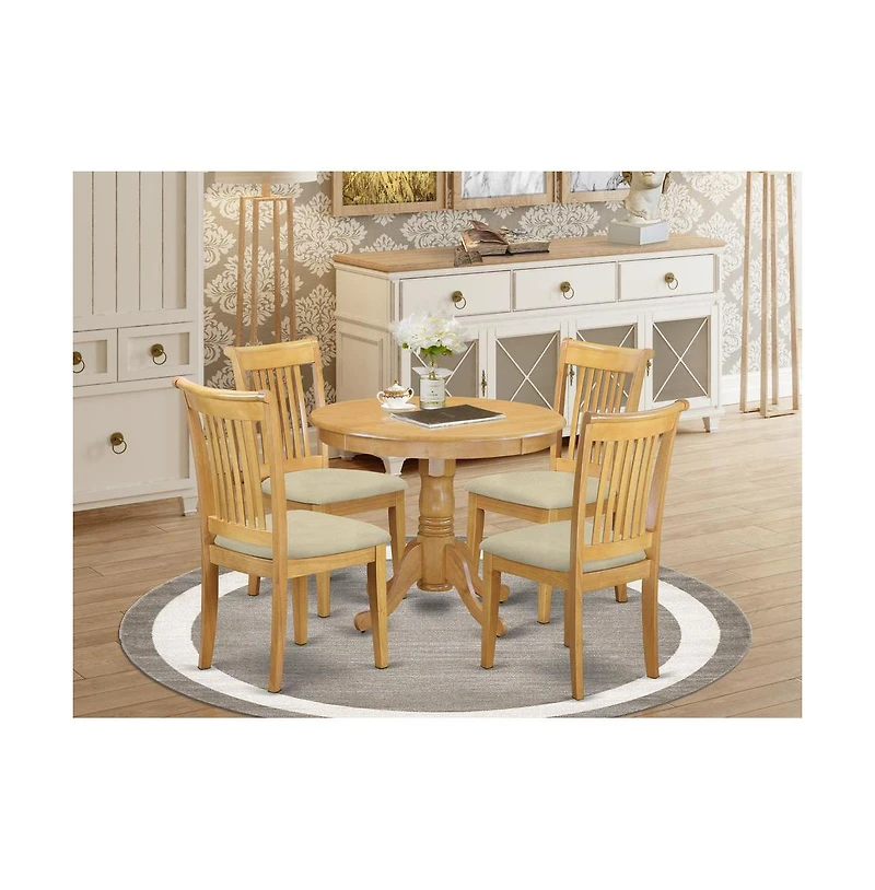 East West Furniture Dining Room Set Oak