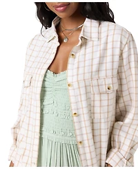 O'Neill Women's Brooks Long Sleeve Flannel Shirt