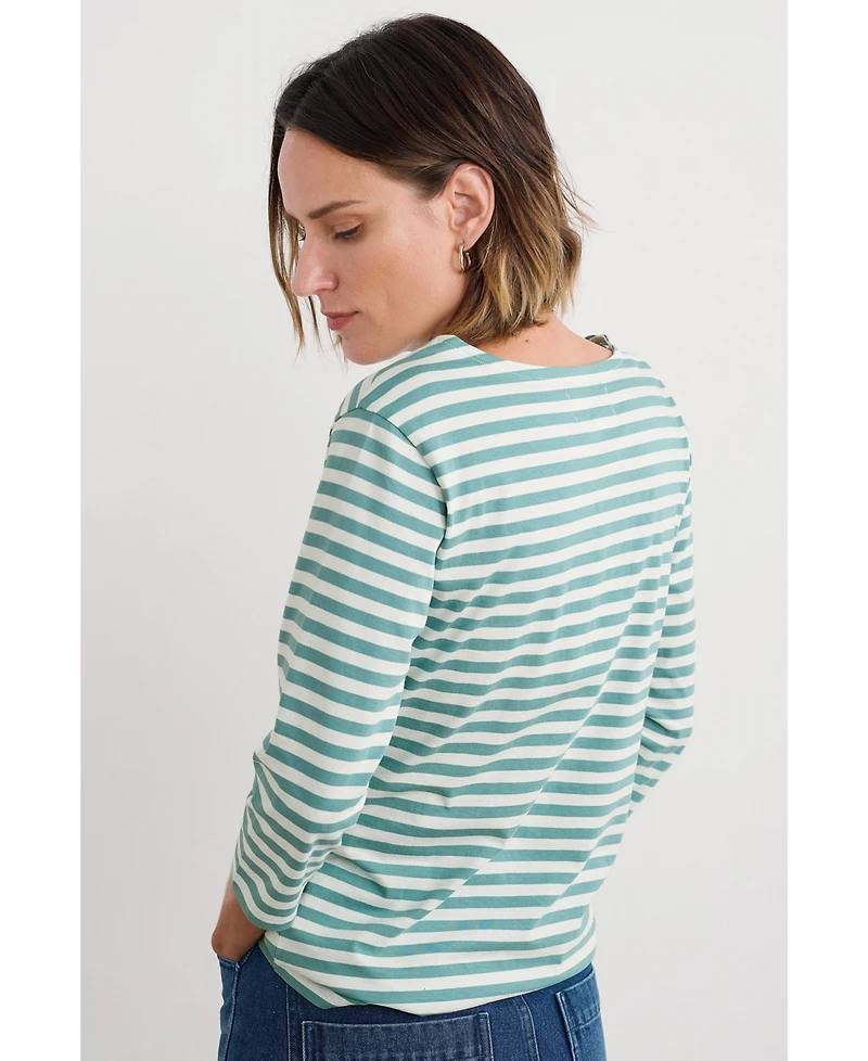 Seasalt Cornwall Sailor Quarter Sleeve Top