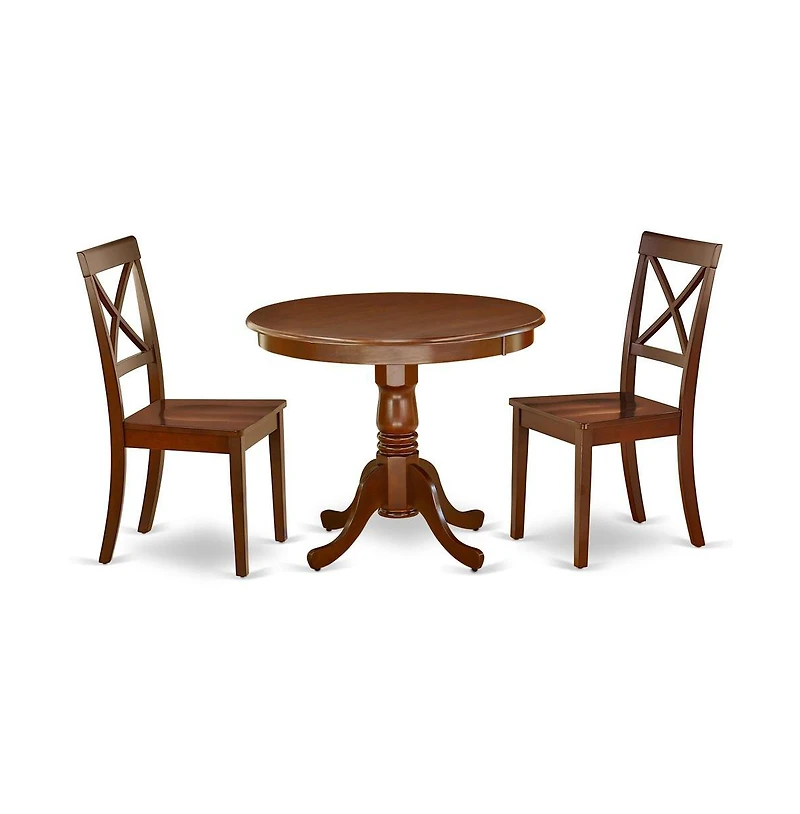 East West Furniture Dining Room Set Mahogany