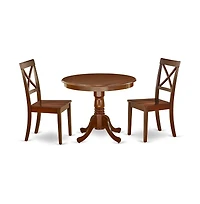 East West Furniture Dining Room Set Mahogany