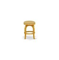 East West Furniture 3-Pc Dinette Room Set with 2 Parson Chairs and 1 Kitchen Table (Oak Finish)