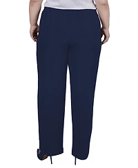 Ny Collection Plus Straight Leg Pull On Pants