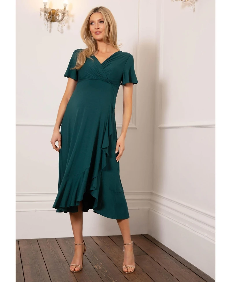 Tiffany Rose Maternity Waterfall Midi Dress