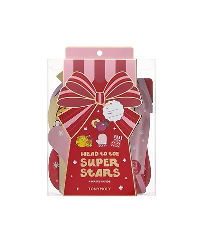 Tonymoly Head to Toe Superstars 4-Pc. Foot, Hand, and Face Mask Set