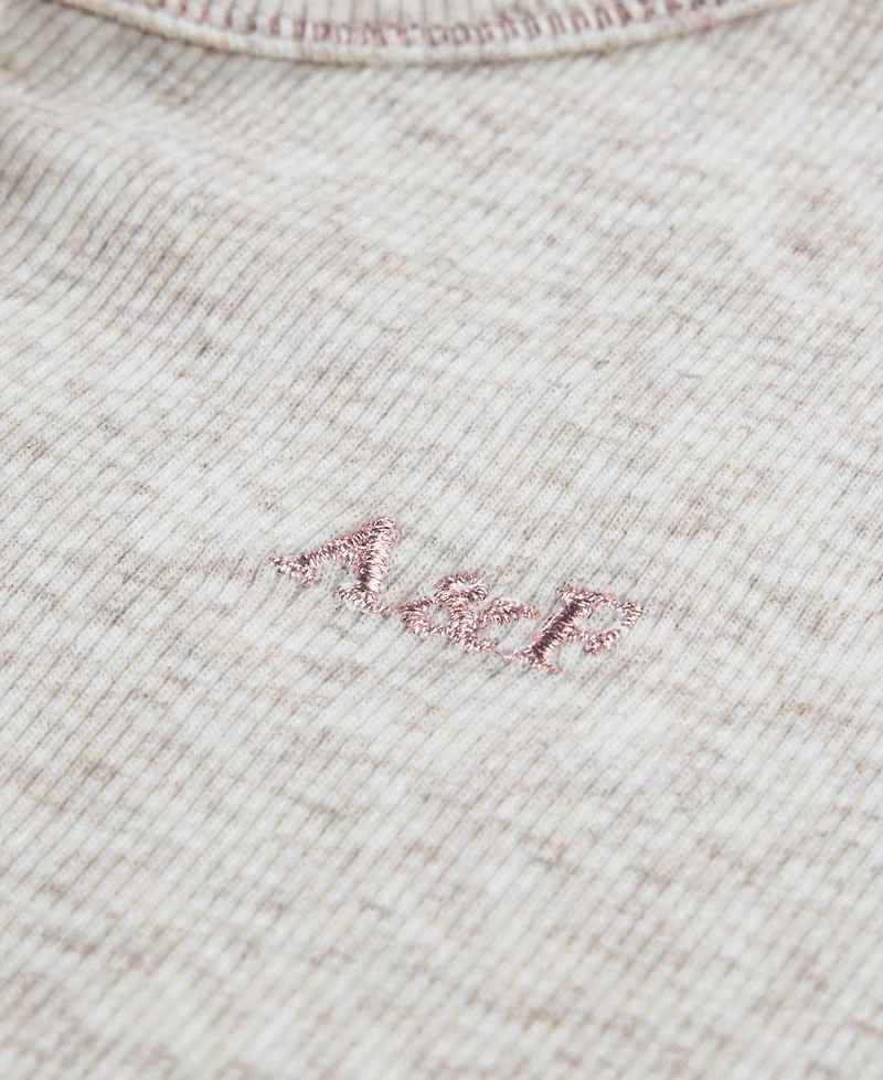 abercrombie kids Girls Essential Long Sleeve Henley T-Shirt