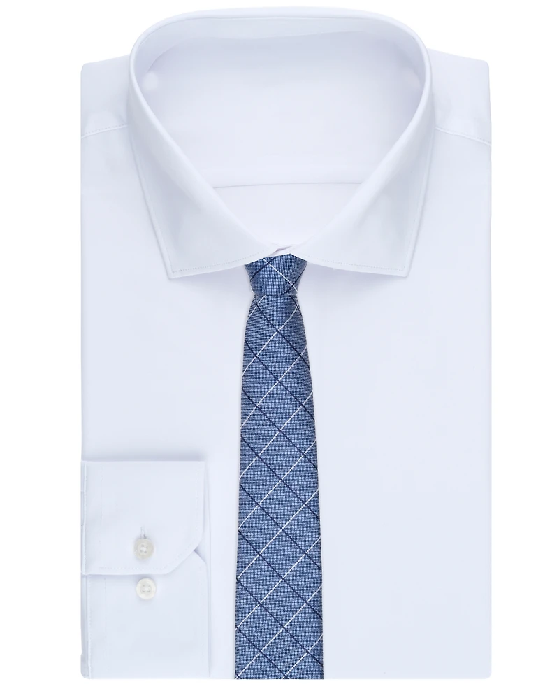 Club Room Men's Preston Grid Tie, Created for Macy's