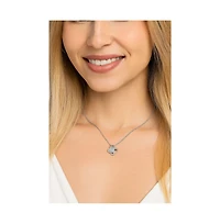 Knot Necklace With Cubic Zirconia Stones
