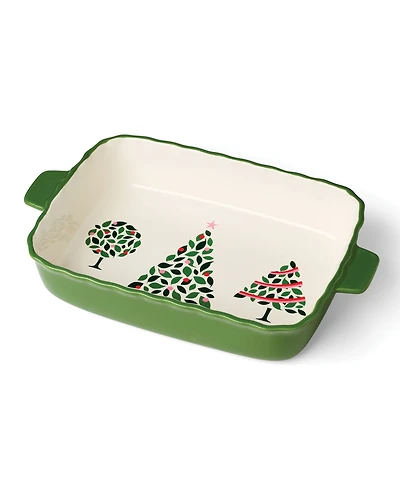 Kate Spade Evergreen Rectangular Scallop Baking Dish