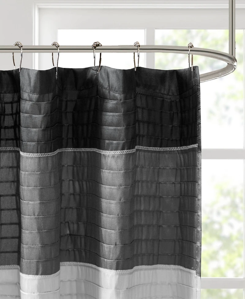 Madison Park Amherst Faux Silk Shower Curtain, 72" x 84"