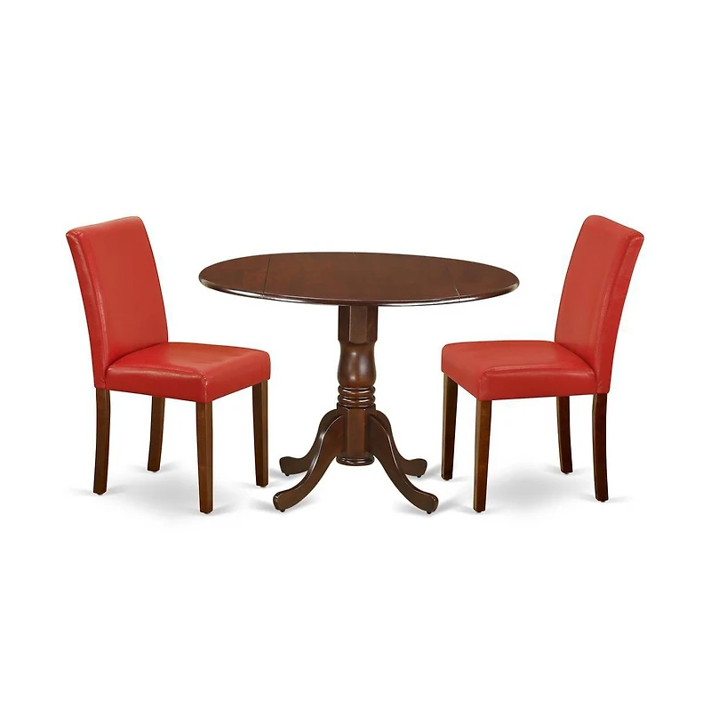 East West Furniture Dining Room Set Mahogany