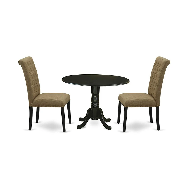 East West Furniture Dining Room Set Black