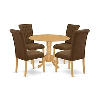 East West Furniture Dining Room Set Oak