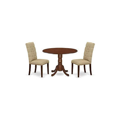 East West Furniture Dining Room Set Mahogany