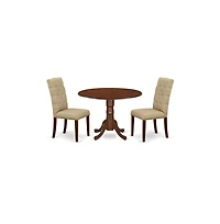 East West Furniture Dining Room Set Mahogany