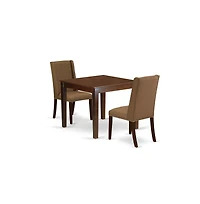 East West Furniture Dining Room Set Mahogany