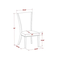 East West Furniture 6 Piece Kitchen Table Set