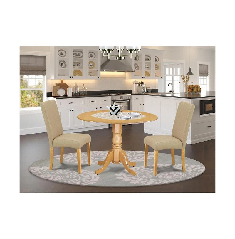 East West Furniture Dining Room Set Oak
