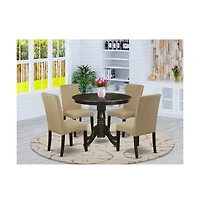 East West Furniture Dining Room Set Cappuccino