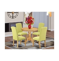East West Furniture Dining Room Set Oak