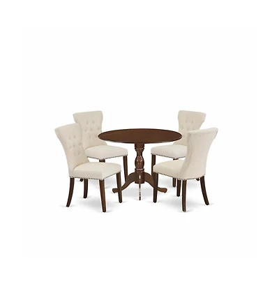 East West Furniture 5 Piece Kitchen Table Set