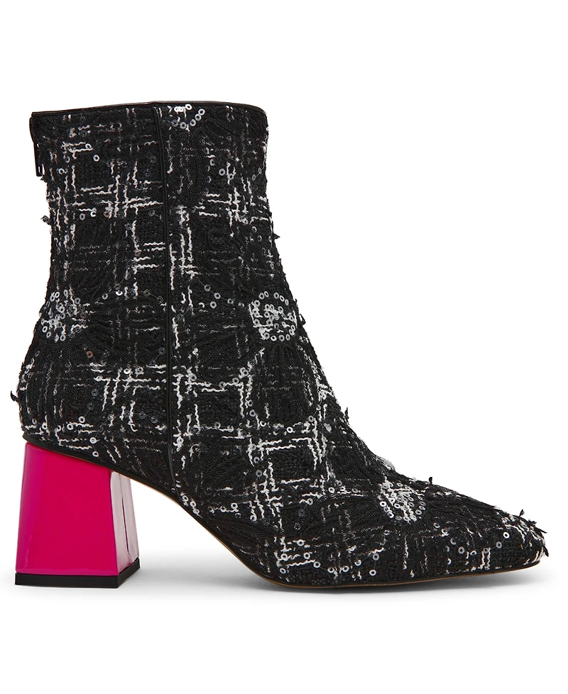 Betsey Johnson Women's Stevie Block Heel Dress Booties