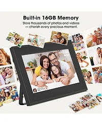 Sugift 10.1" WiFi Digital Picture Frame with Ips Touchscreen and 16GB Storage Auto Rotate Share Photos and Videos