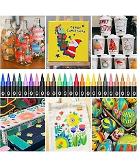 Htutwoo Colors Markers Double Headed School Back-To-School Season For Coloring Books For Students And Adults Halloween Christmas Gifts