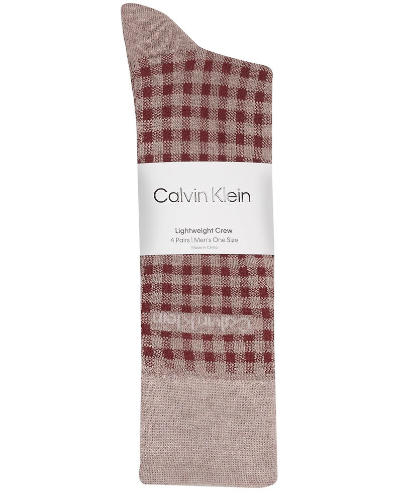 Calvin Klein Men's 4-Pack Dress Crew Socks