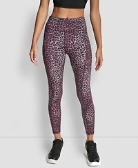 Dkny Sport Women's Printed High-Waist 7/8 Tights